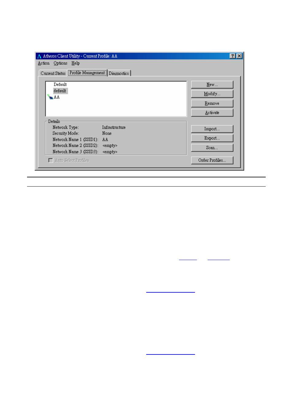 2 profile management, Rof ile, Anagement | Edimax Technology Edimax Wireless LAN Cardbus Adapter User Manual | Page 17 / 34