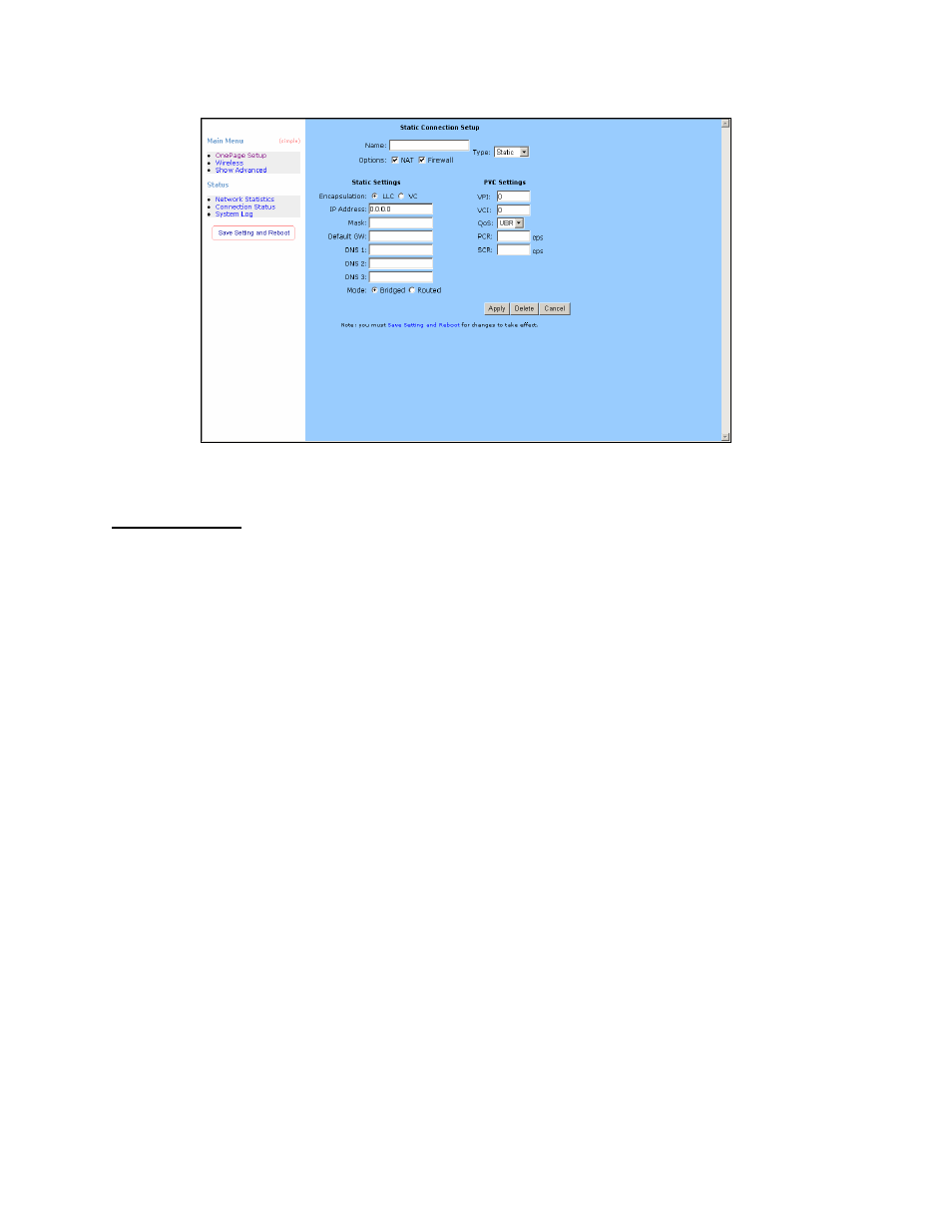 Static settings | Edimax Technology AR-6024WG User Manual | Page 34 / 73