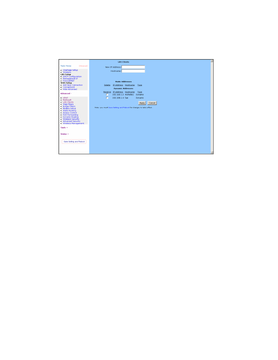 Lan clients | Edimax Technology AR-6024WG User Manual | Page 40 / 73