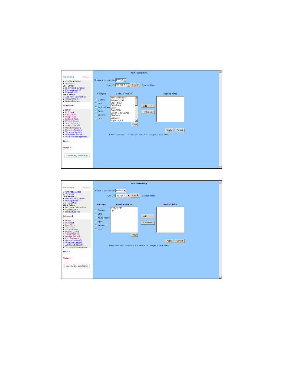 Port forwarding | Edimax Technology AR-6024WG User Manual | Page 48 / 73