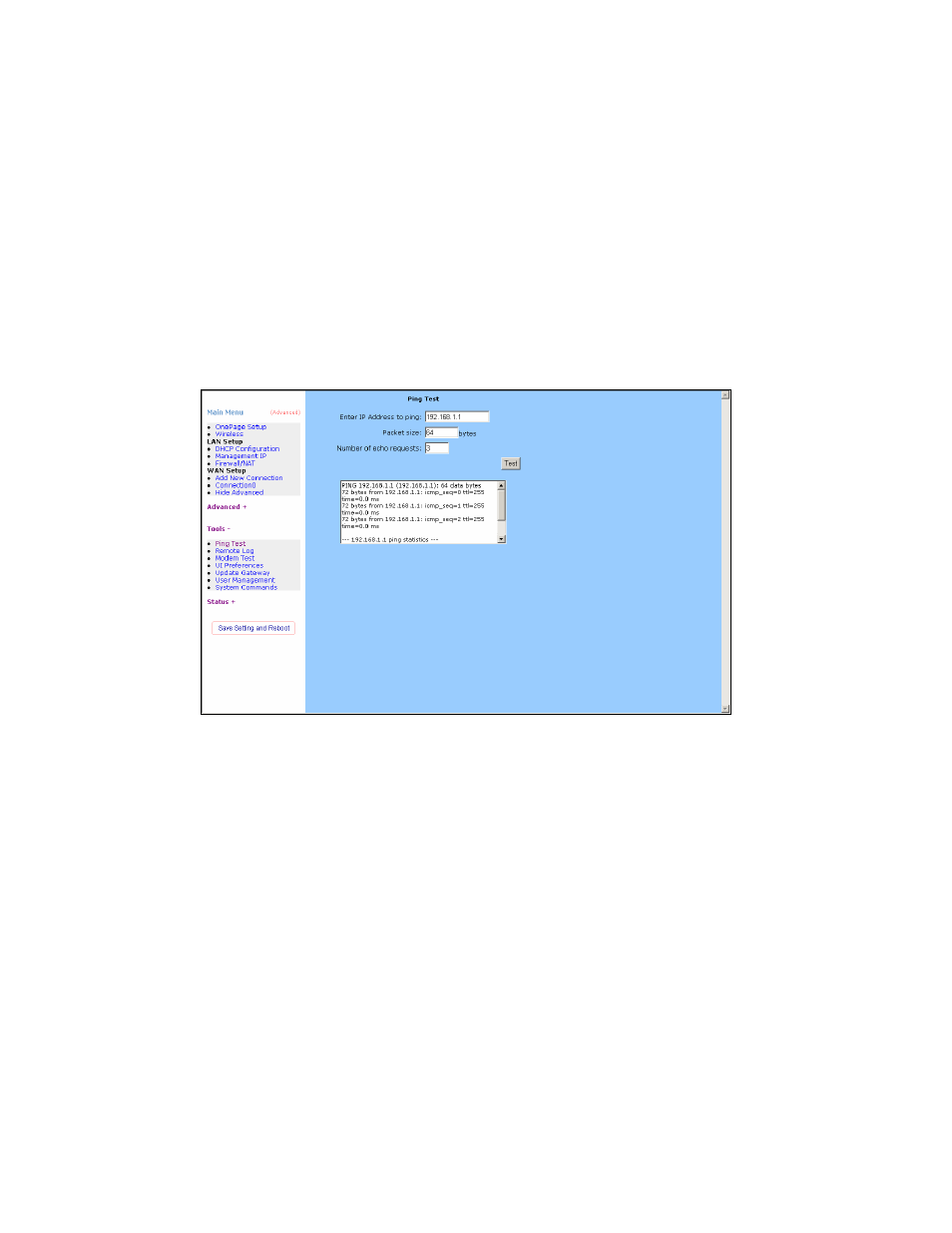 Tools, Ping test | Edimax Technology AR-6024WG User Manual | Page 56 / 73