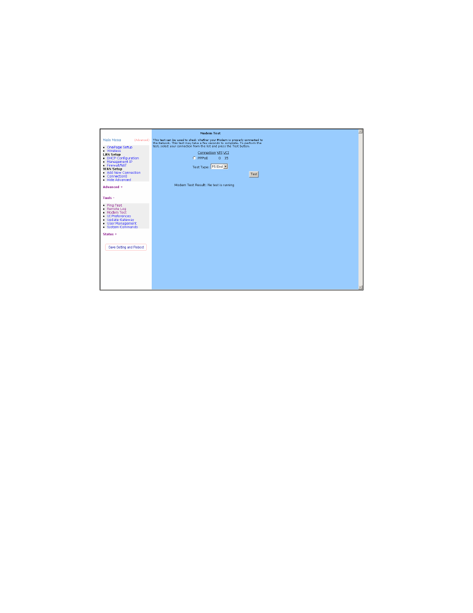 Modem test | Edimax Technology AR-6024WG User Manual | Page 58 / 73