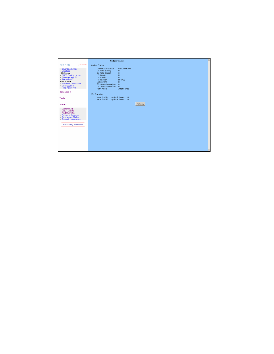 Modem status | Edimax Technology AR-6024WG User Manual | Page 65 / 73