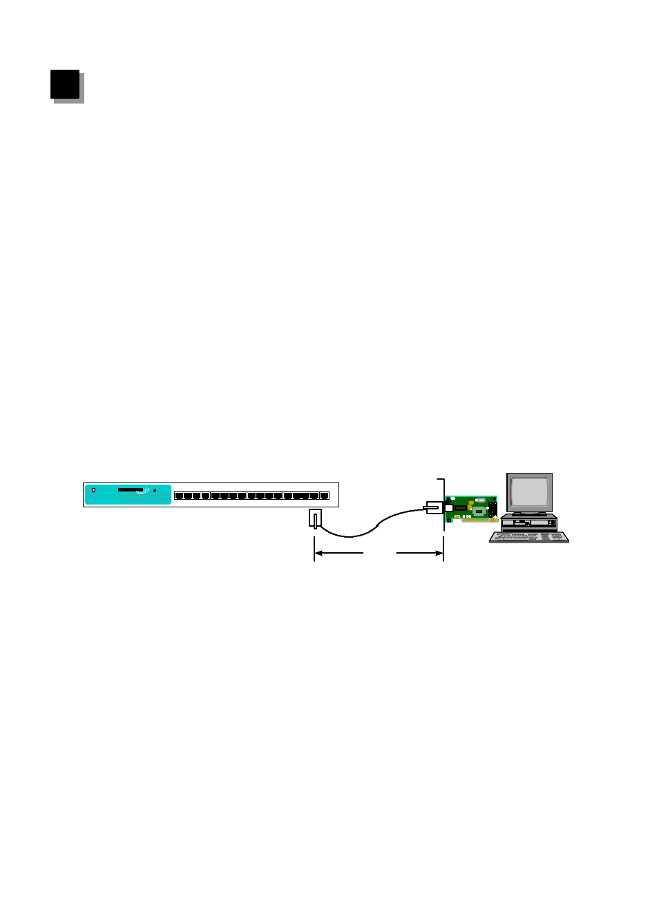 Installation, Network adapter, Figure 5-1 connect the hub and network device | 100m, Category 3 eia/tia 568 utp cable | Edimax Technology ER-5398S User Manual | Page 9 / 13