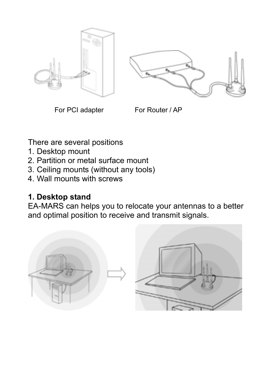 Edimax Technology 802.11n/MIMO Antenna Relocation Stand EA-MARS User Manual | Page 7 / 14