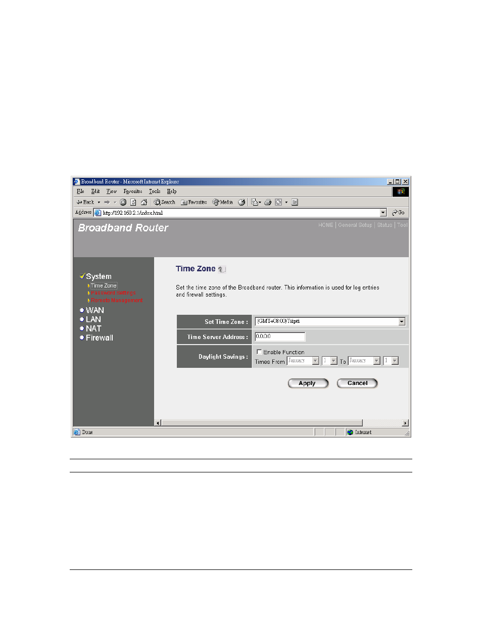 Chapter 1, Quick setup, Step 1) time zone | Quick setup step 1) time zone | Edimax Technology BR6101 User Manual | Page 16 / 78