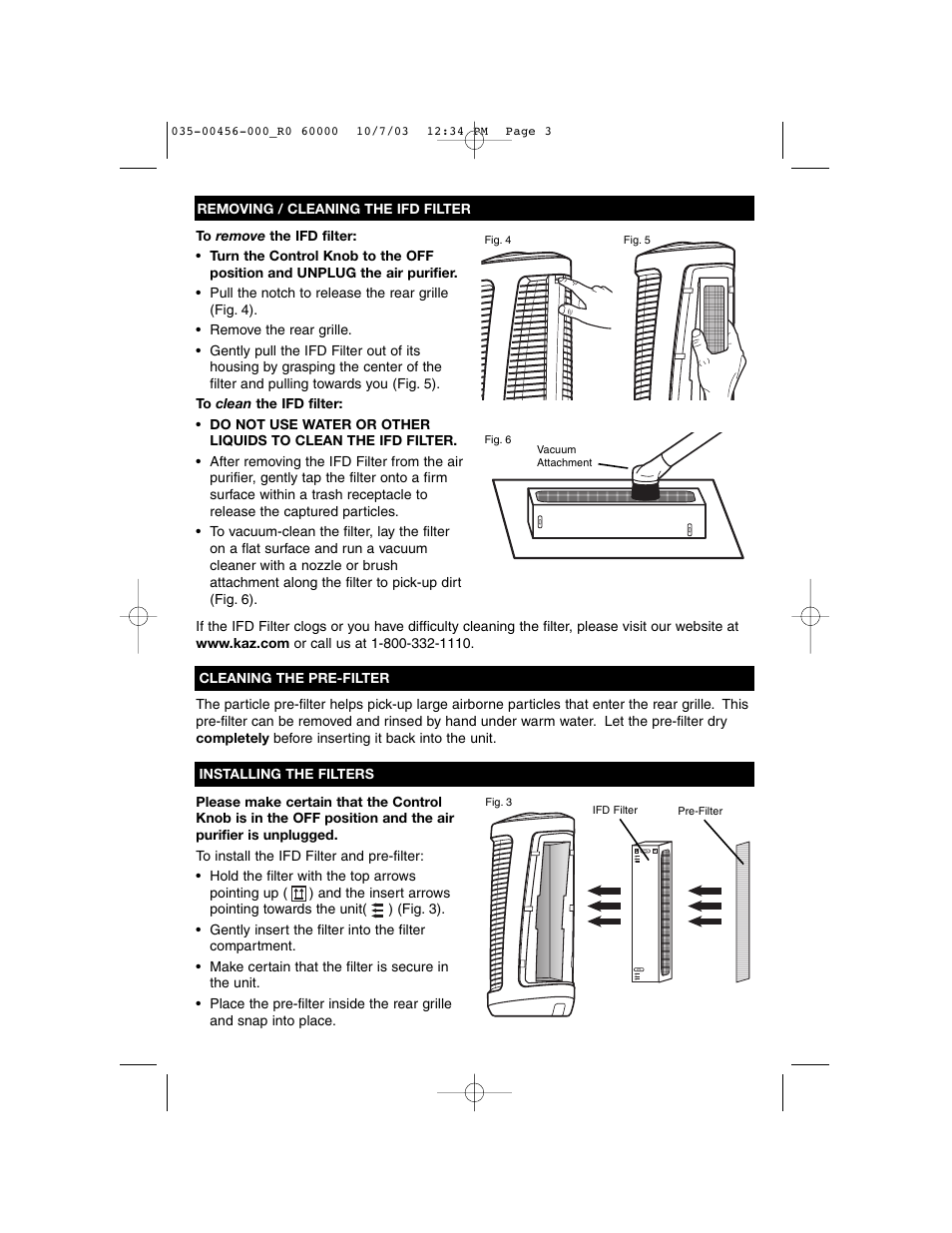 Enviracaire 60000 User Manual | Page 3 / 5