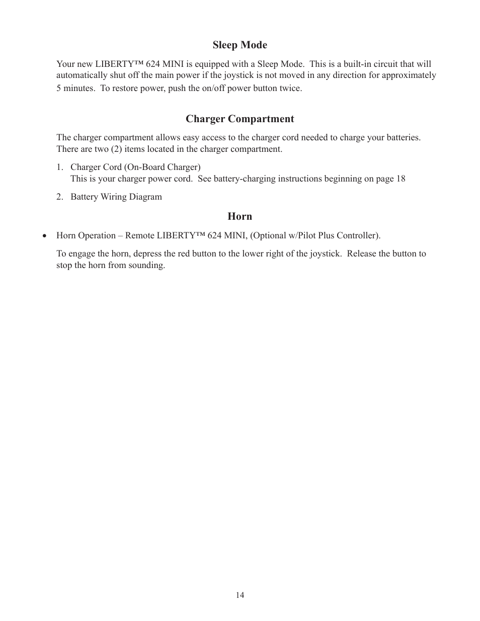 Eagle Parts & Products LIBERTY 624 mini User Manual | Page 15 / 30