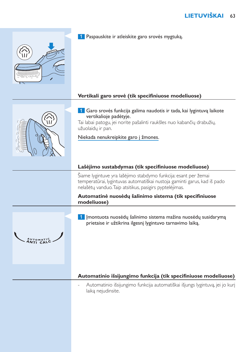 Philips GC3106 User Manual | Page 63 / 136