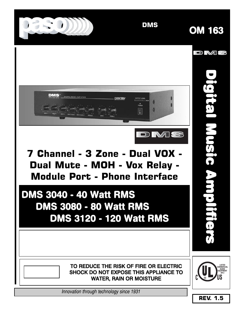 El Paso Chile Company DMS 3080-80 User Manual | 32 pages