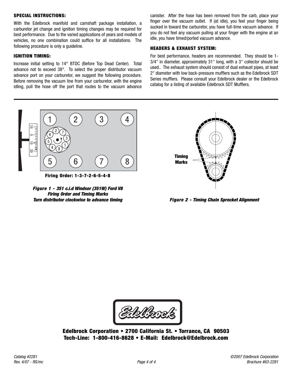 Edelbrock 351 User Manual | Page 4 / 4