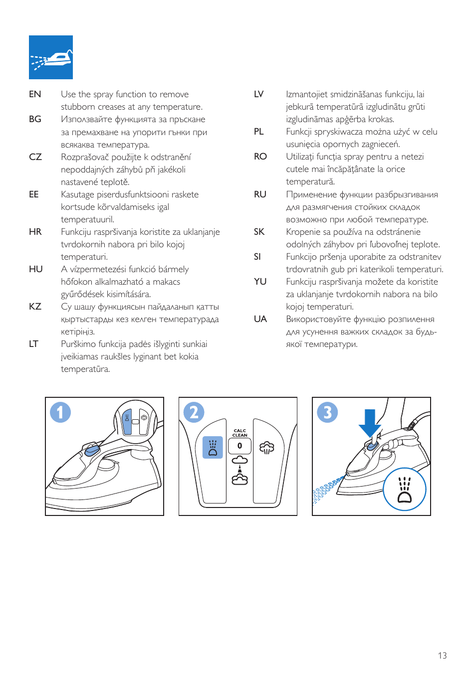 Philips GC3720 User Manual | Page 13 / 28