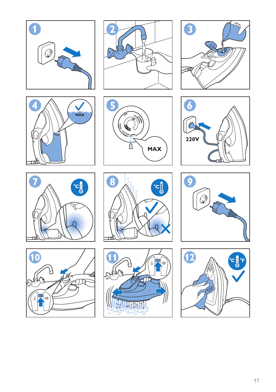 Philips GC3720 User Manual | Page 17 / 28