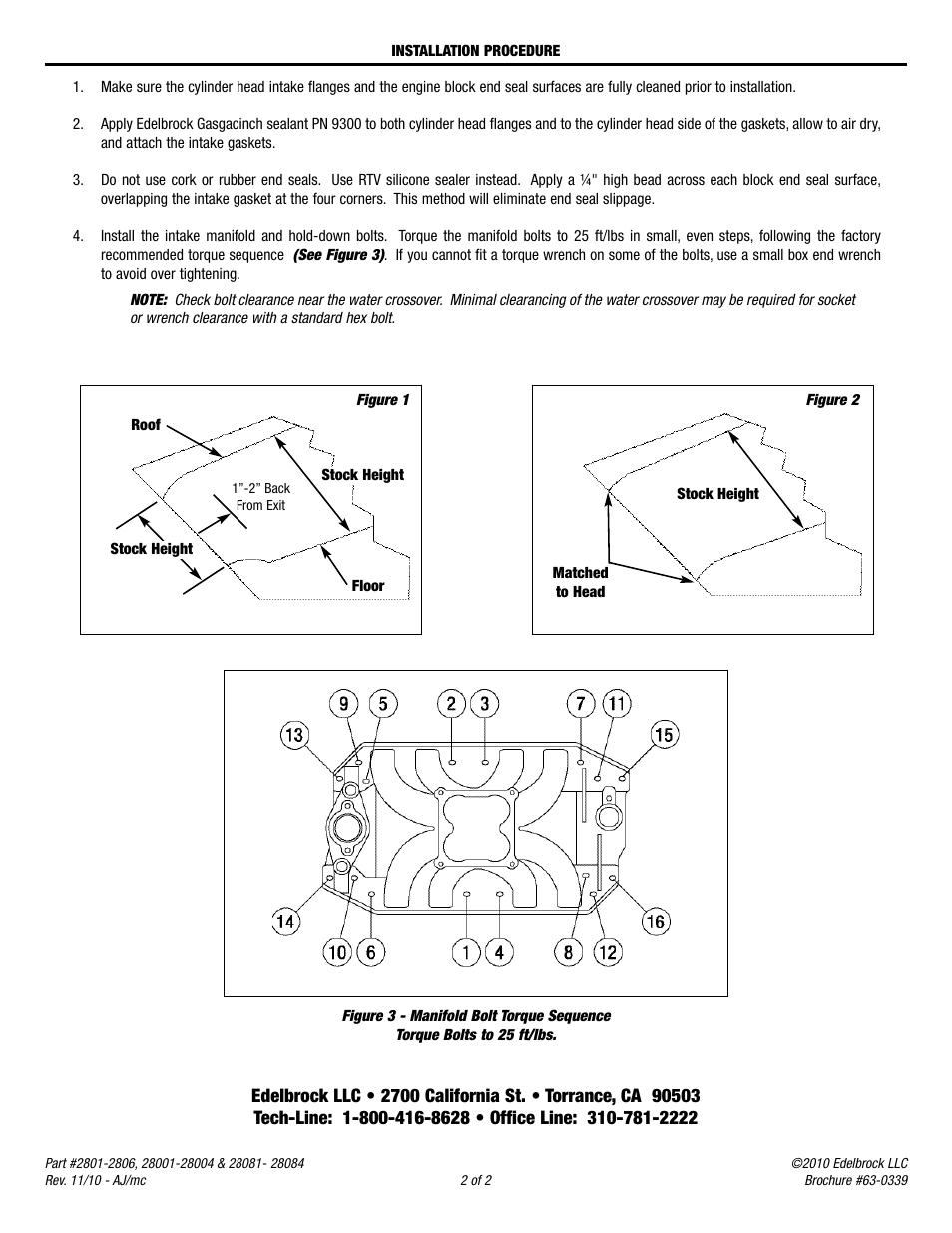 Edelbrock 2802 User Manual | Page 2 / 2