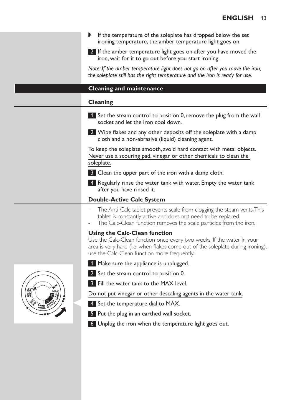 Philips GC4850 User Manual | Page 13 / 198