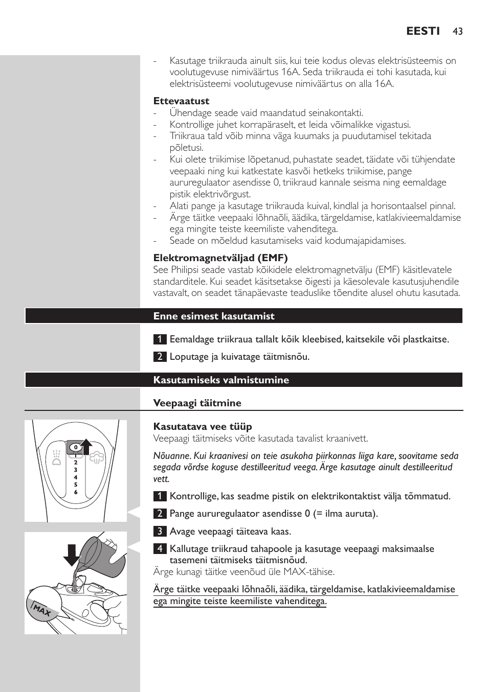 Philips GC4850 User Manual | Page 43 / 198