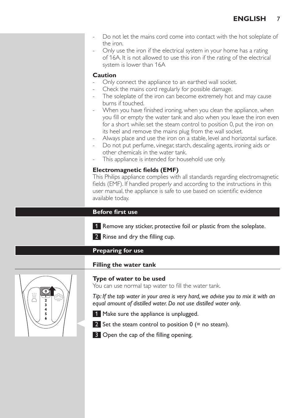 Philips GC4850 User Manual | Page 7 / 198