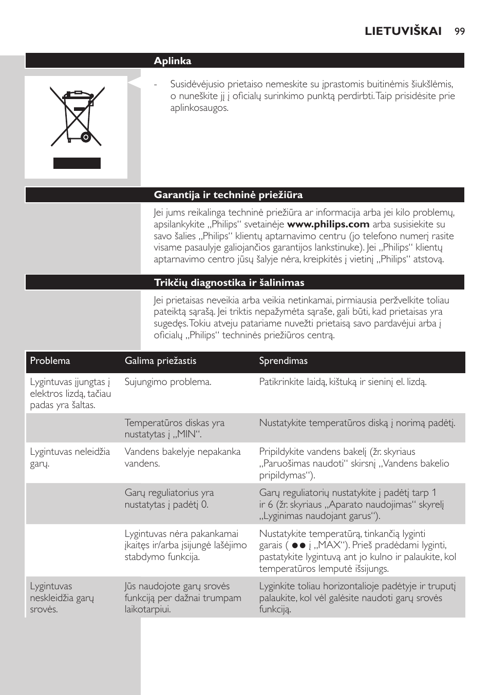 Philips GC4850 User Manual | Page 99 / 198