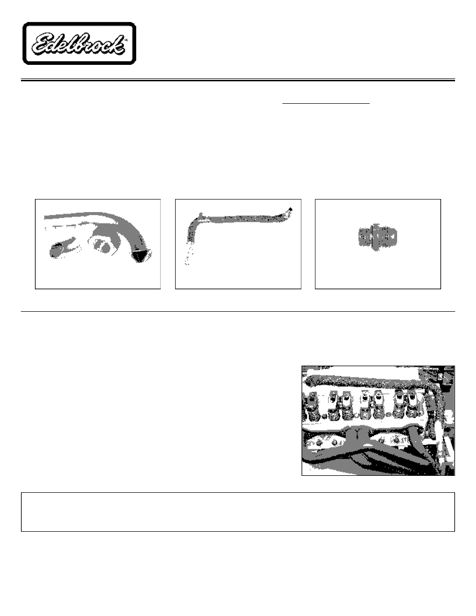 Edelbrock 2899 User Manual | 1 page