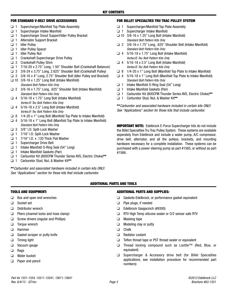 Edelbrock 1554 User Manual | Page 3 / 8