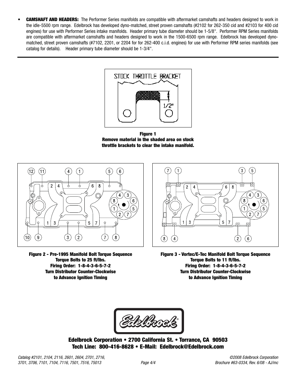 Edelbrock 2104 User Manual | Page 4 / 4