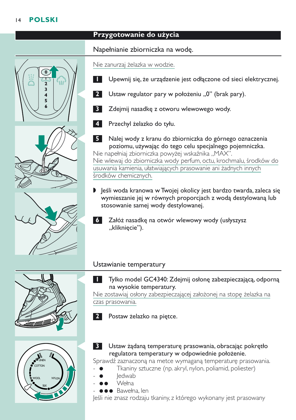 Philips GC 4320 User Manual | Page 14 / 84