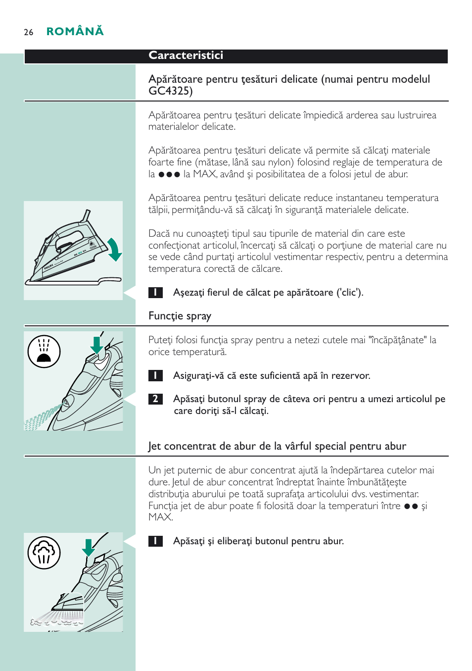 Philips GC 4320 User Manual | Page 26 / 84