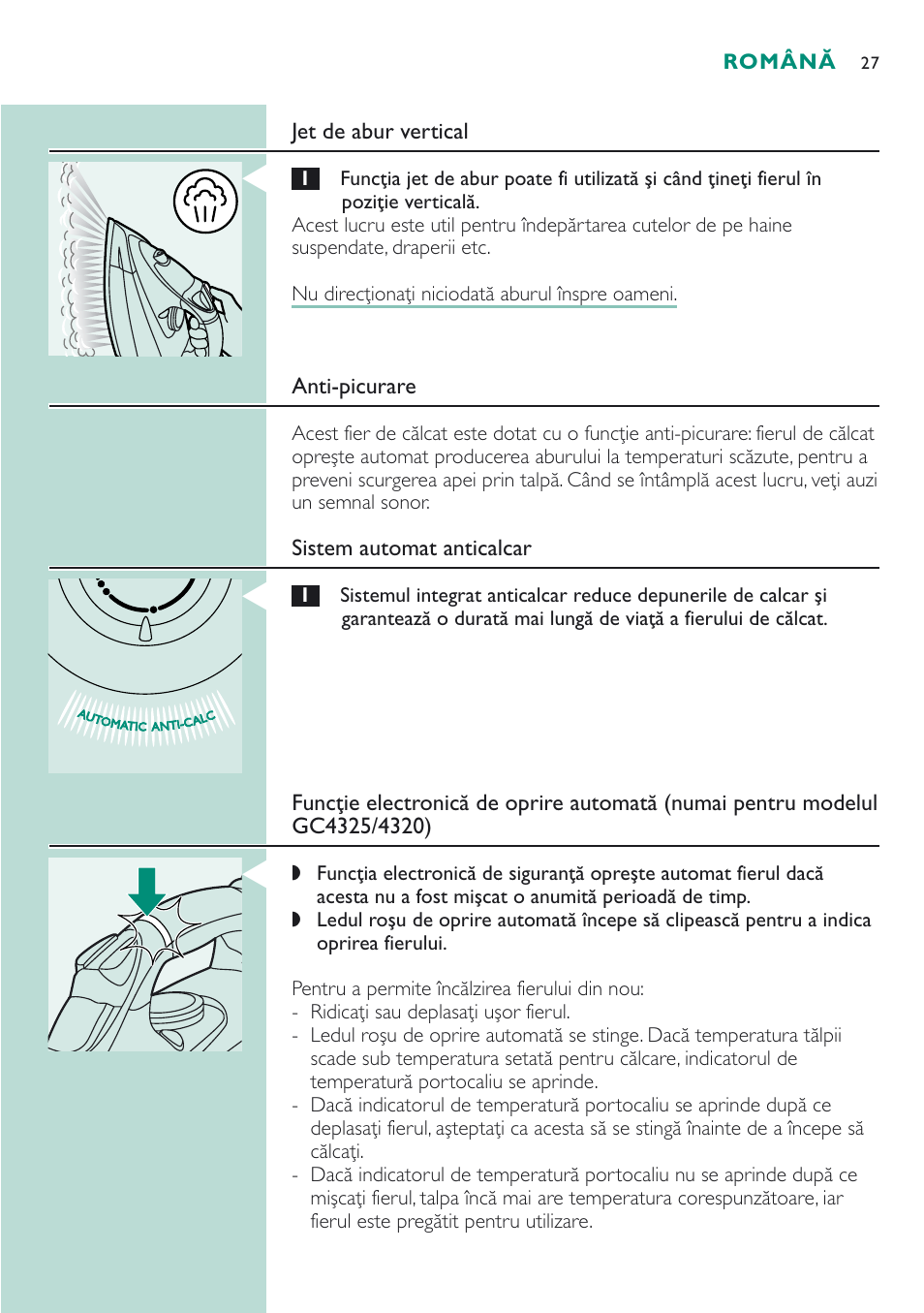 Philips GC 4320 User Manual | Page 27 / 84