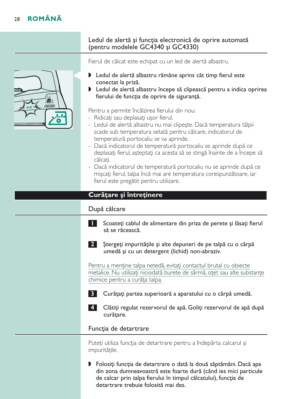 Philips GC 4320 User Manual | Page 28 / 84