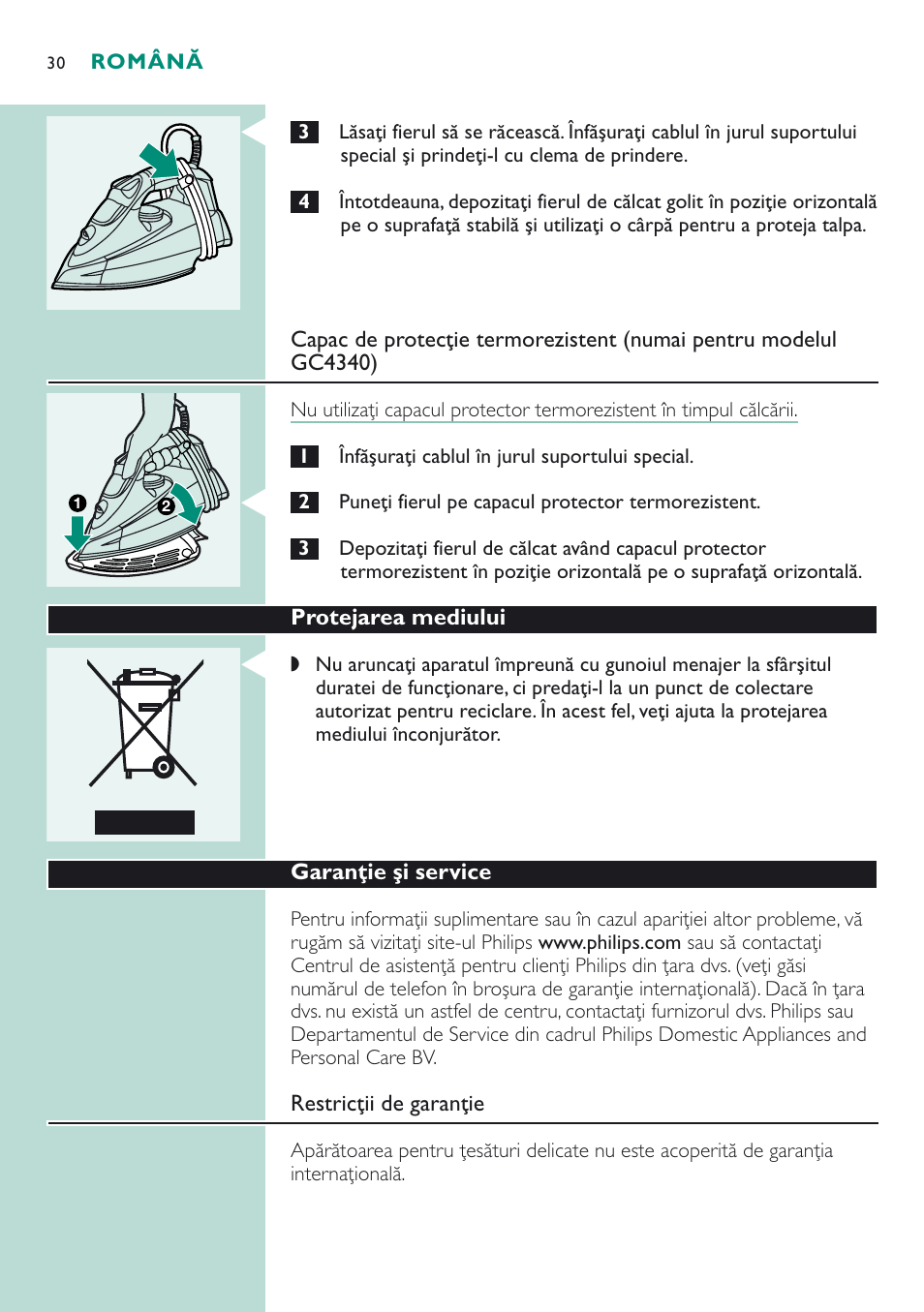 Philips GC 4320 User Manual | Page 30 / 84