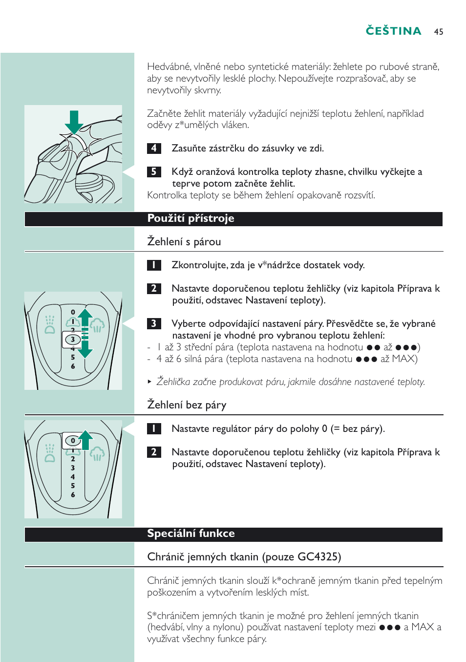 Philips GC 4320 User Manual | Page 45 / 84