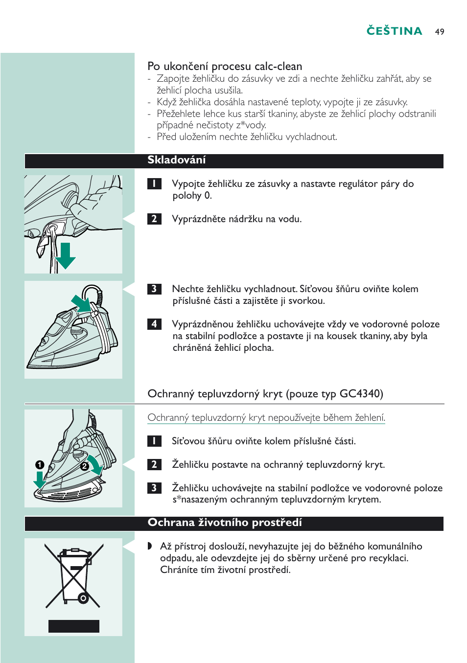 Philips GC 4320 User Manual | Page 49 / 84