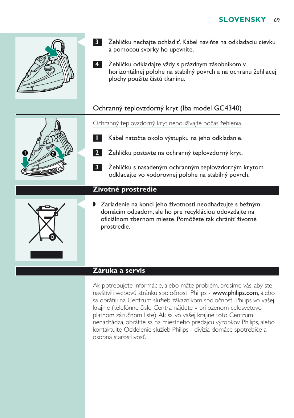 Philips GC 4320 User Manual | Page 69 / 84