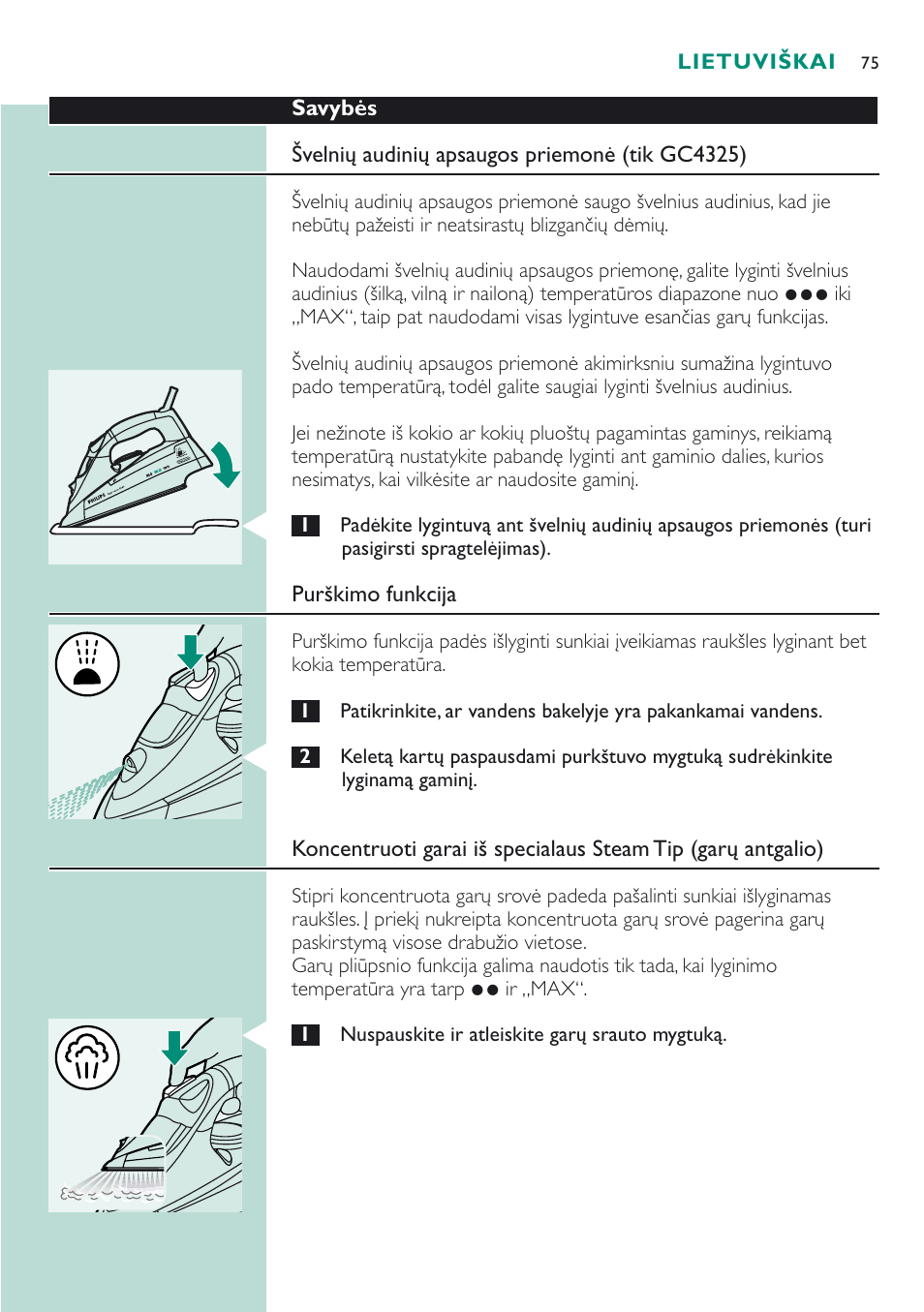 Philips GC 4320 User Manual | Page 75 / 84