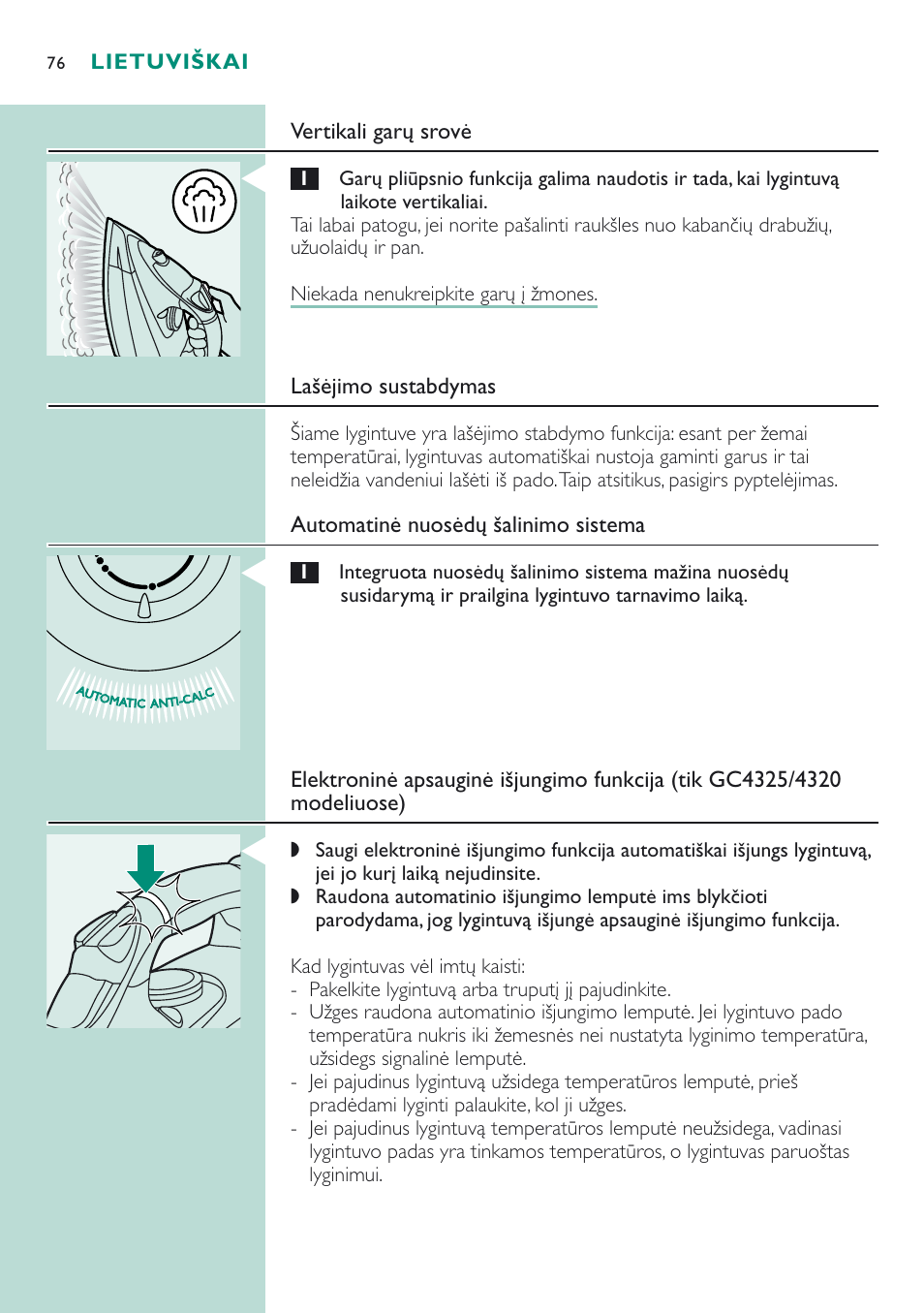 Philips GC 4320 User Manual | Page 76 / 84