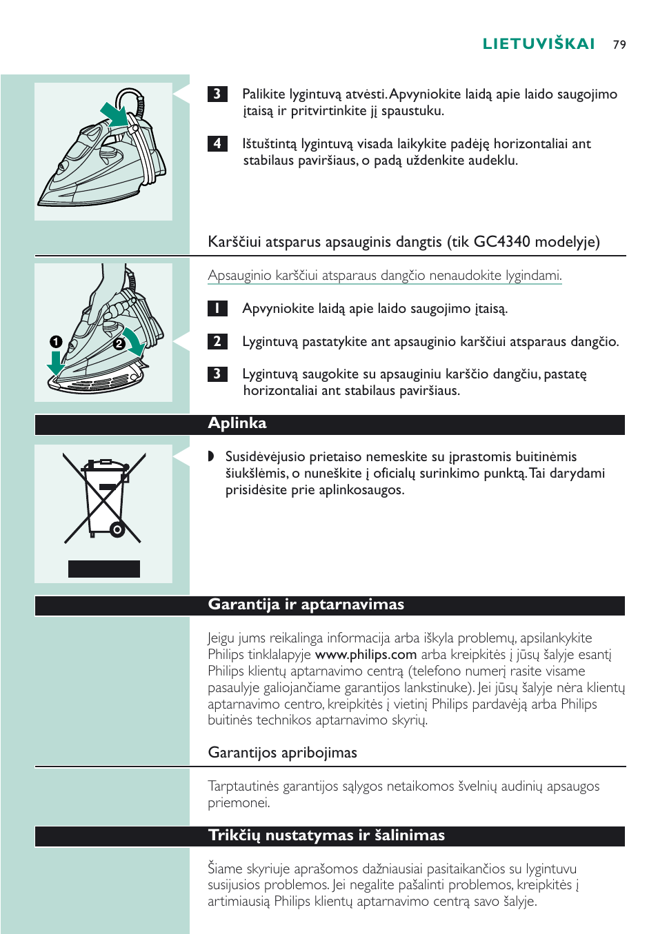 Philips GC 4320 User Manual | Page 79 / 84