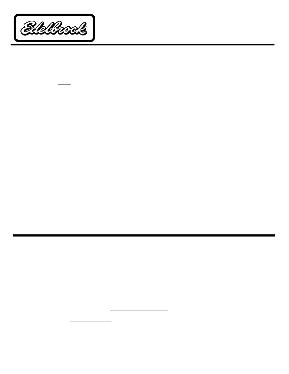 Edelbrock 2929 User Manual | 2 pages
