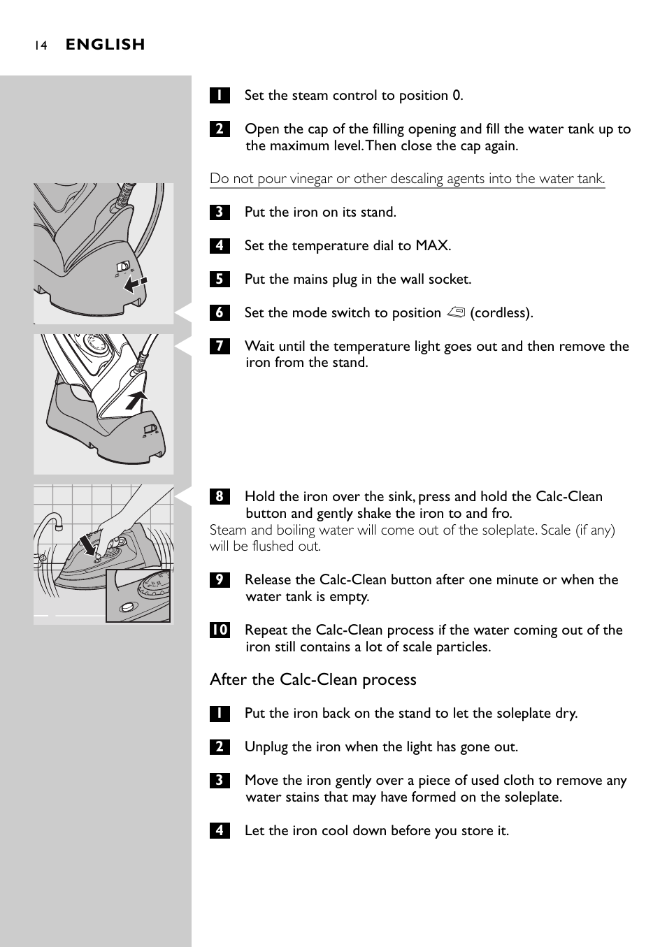 Philips HI570 User Manual | Page 14 / 98