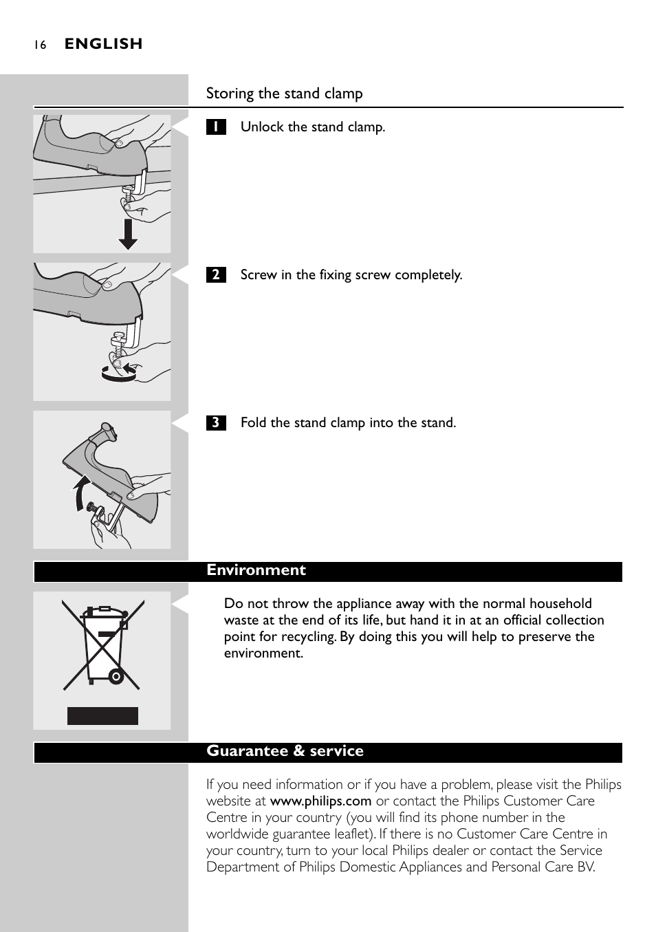 Philips HI570 User Manual | Page 16 / 98