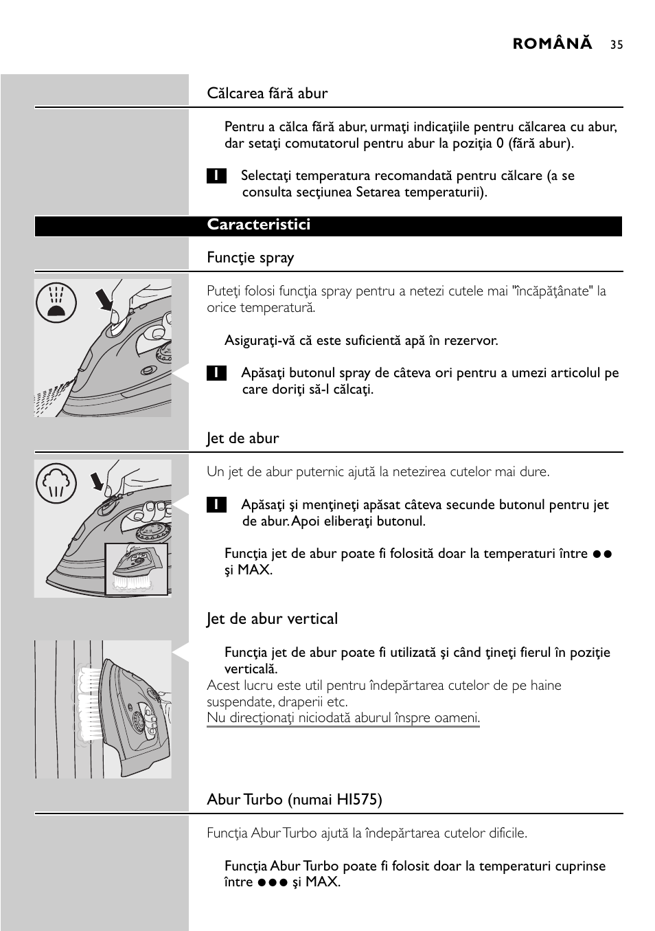 Philips HI570 User Manual | Page 35 / 98