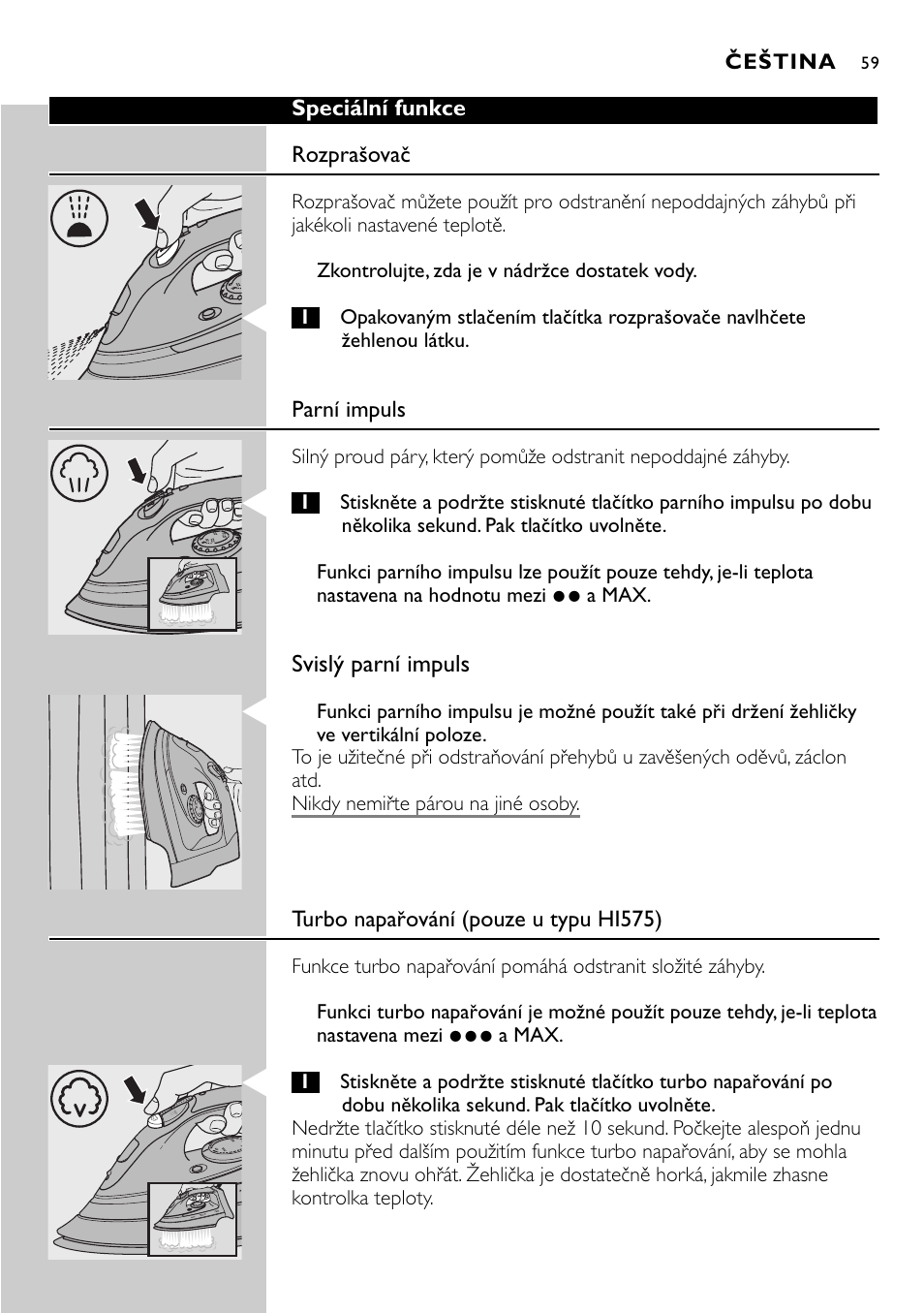 Philips HI570 User Manual | Page 59 / 98