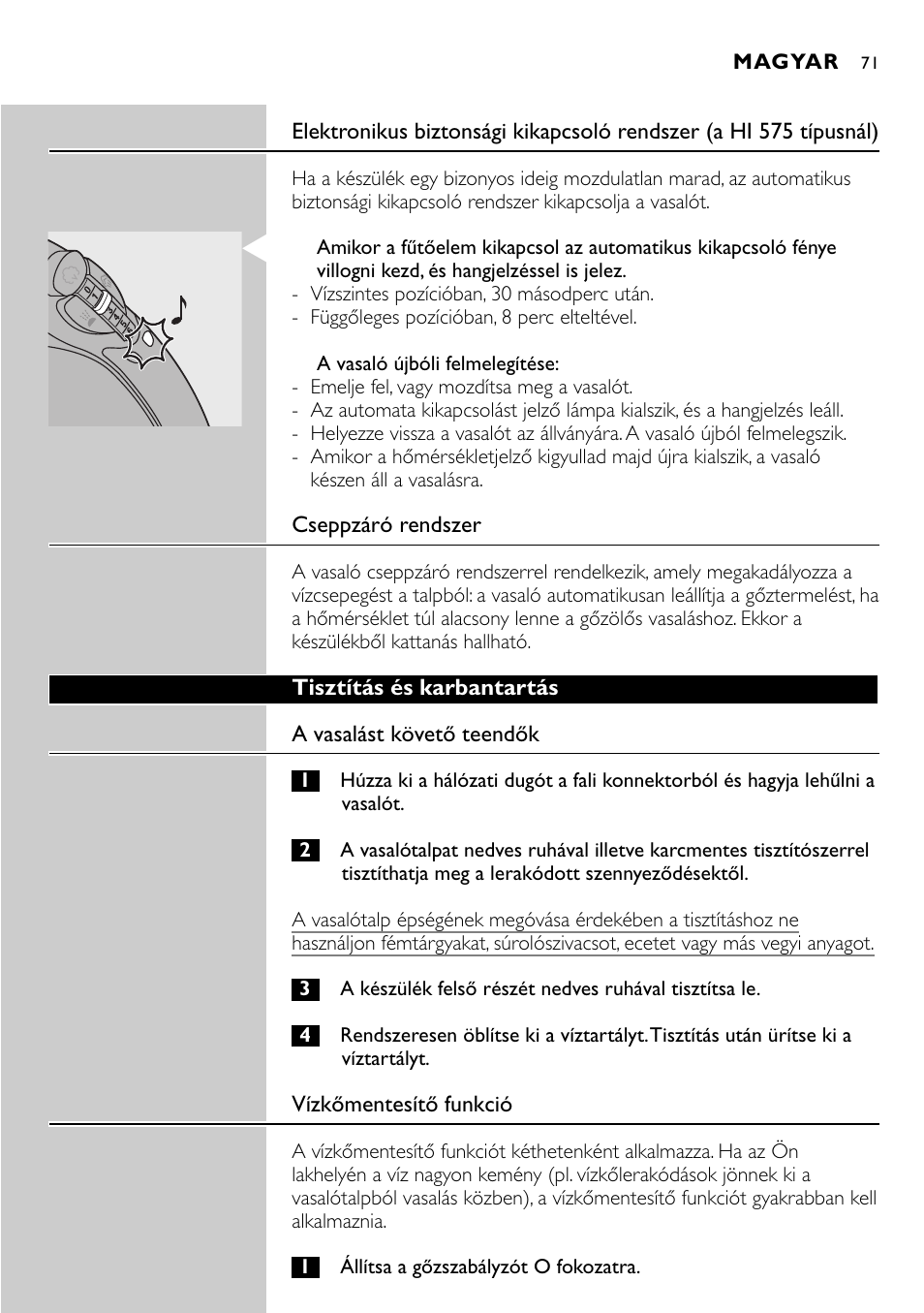 Philips HI570 User Manual | Page 71 / 98