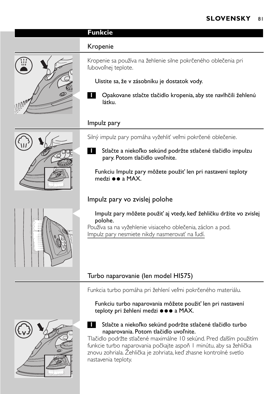 Philips HI570 User Manual | Page 81 / 98
