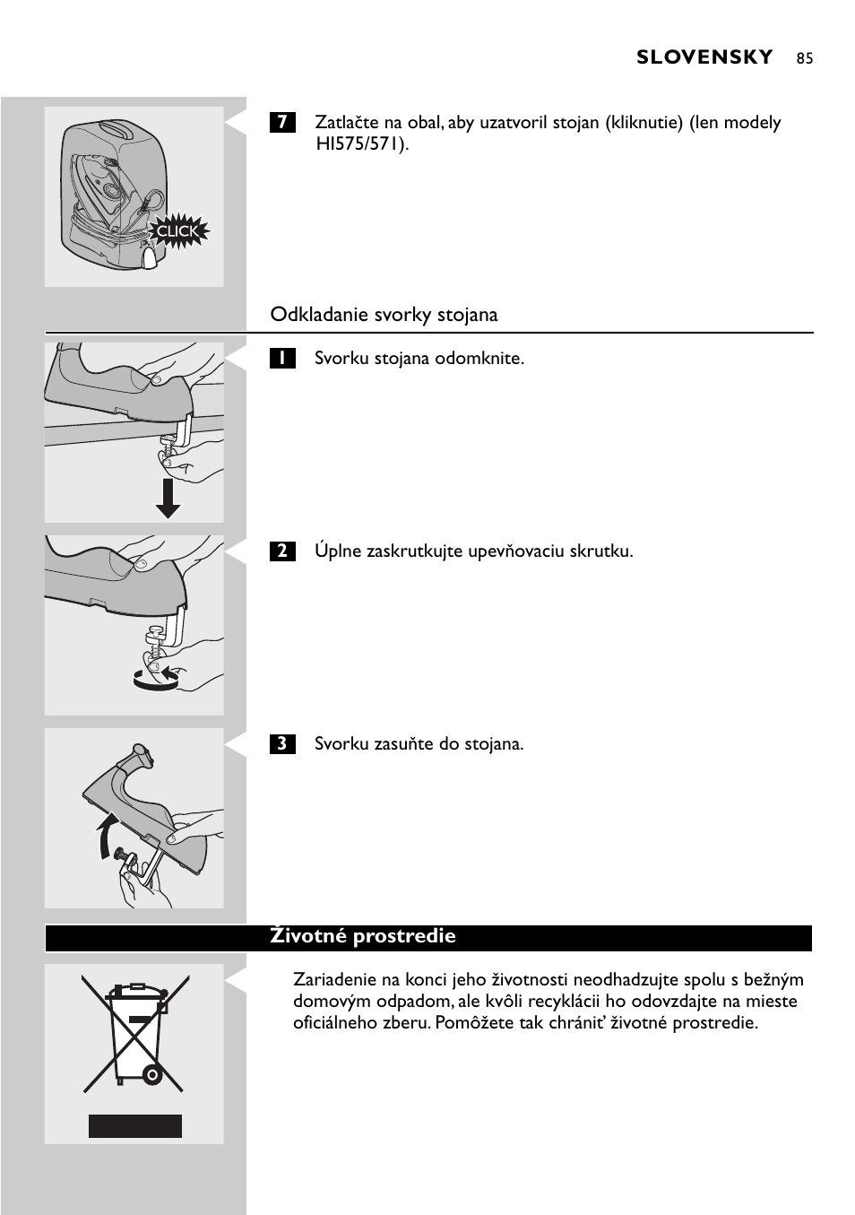 Philips HI570 User Manual | Page 85 / 98