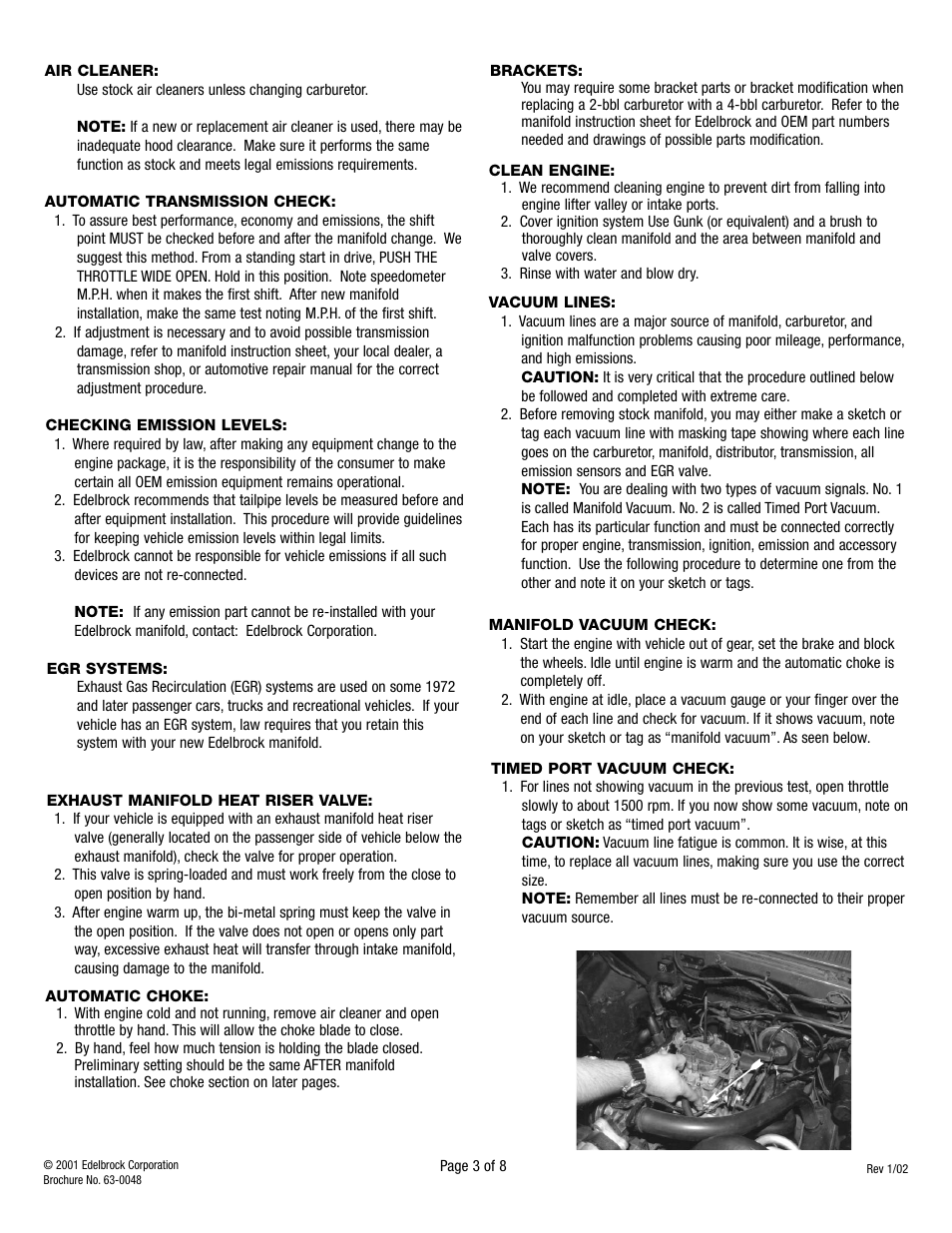 Edelbrock 262-400 User Manual | Page 5 / 10