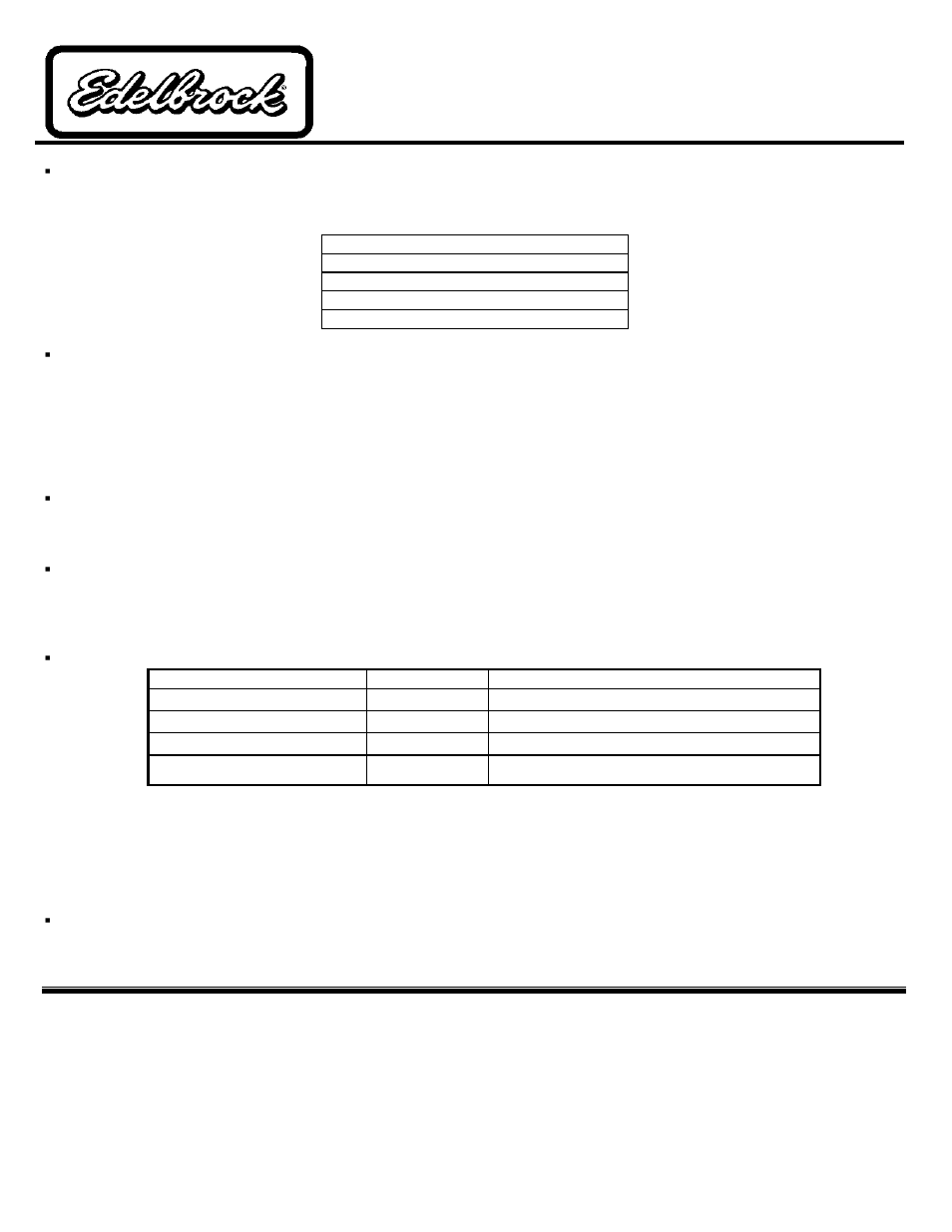 Edelbrock 351C User Manual | 3 pages