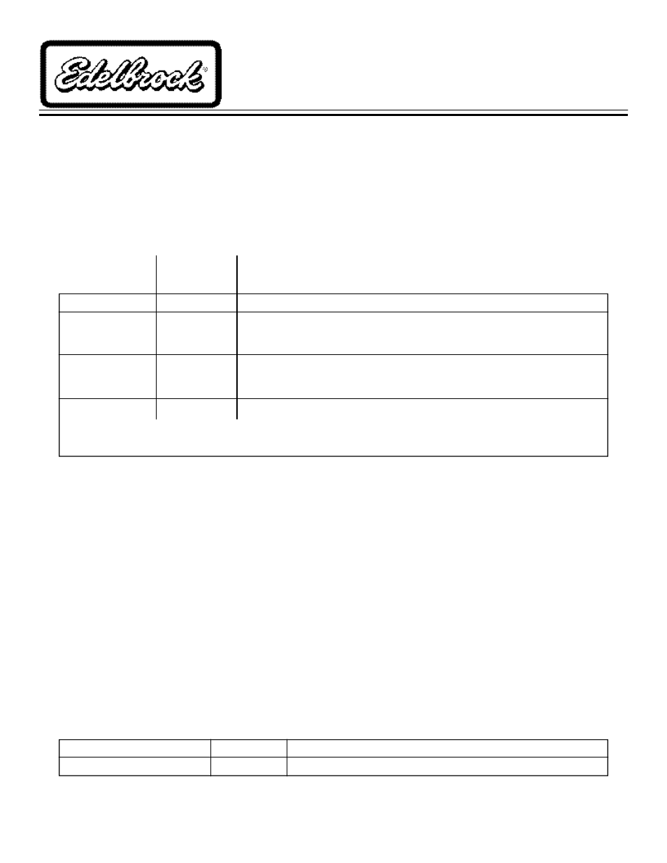 Edelbrock 2166 User Manual | 4 pages