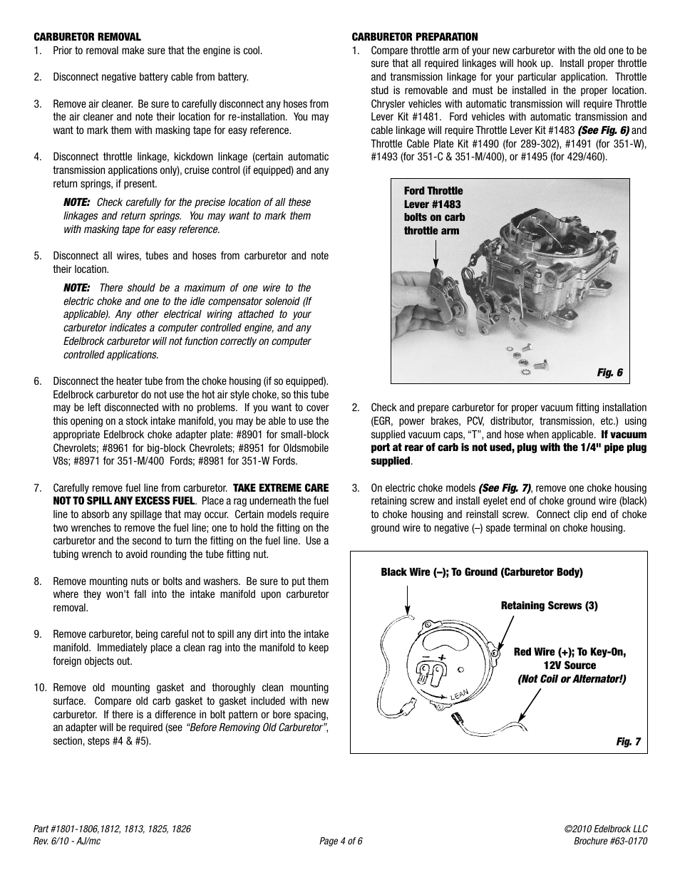 Edelbrock 1813 User Manual | Page 4 / 6