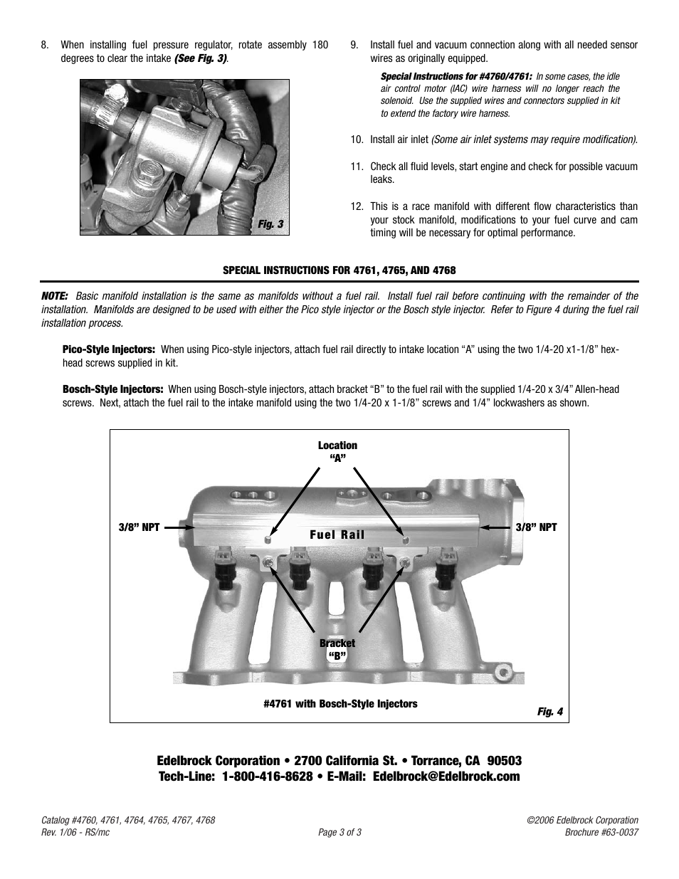 Edelbrock Victor X 4761 User Manual | Page 3 / 3