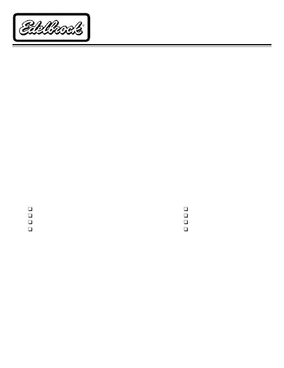 Edelbrock 29565 User Manual | 2 pages